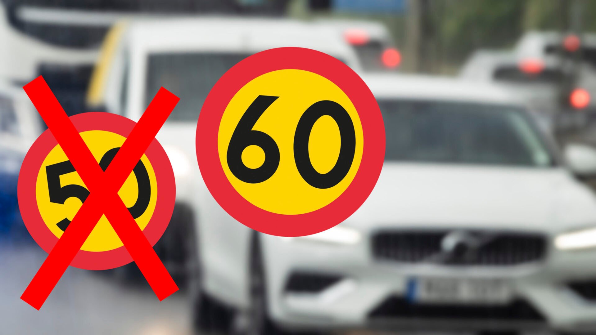 Trafik och fartskyltar