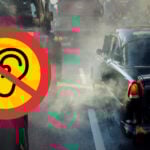 Raggarbilar och ett påhittat förbudstecken mot buller