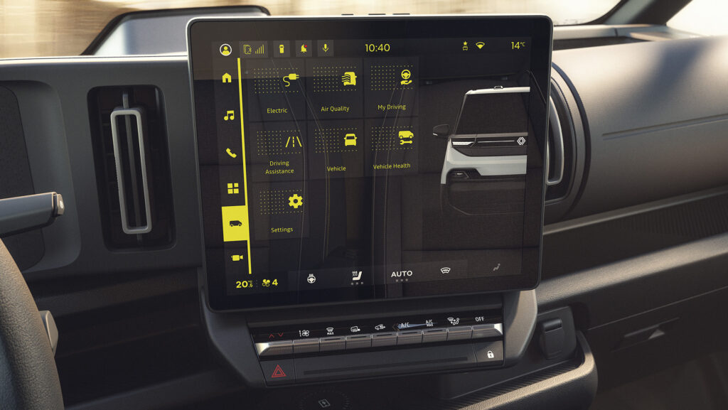 Renault Trafic E-Tech infotainment