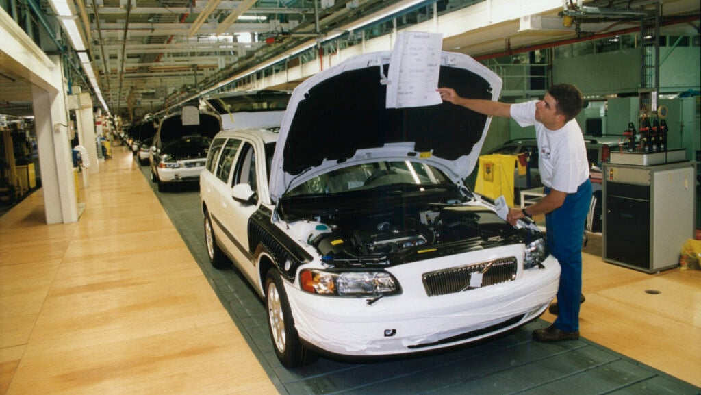 Volvo V70N under produktion