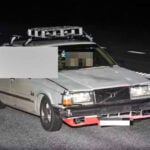 A-traktor fångad på bild av fartkamera