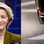 Ursula van der Leyen och och ett avgasrör