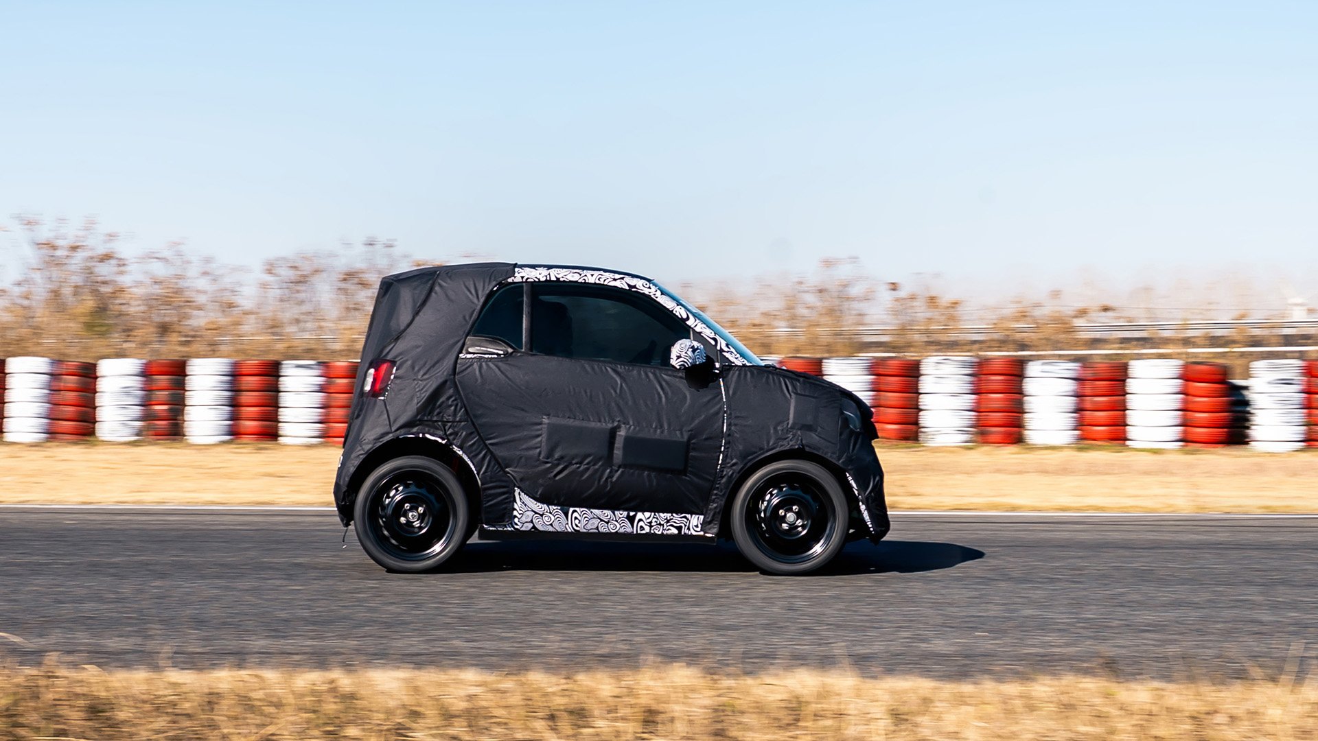 smart #2 testas på bana med ny elektrisk plattform