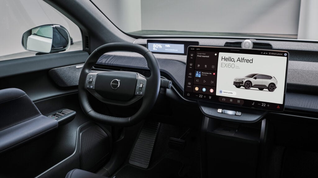 Volvo EX60 Cross Country förarmiljö