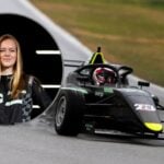 Alexia Danielsson kör formelbil inom More Than Equal-programmet