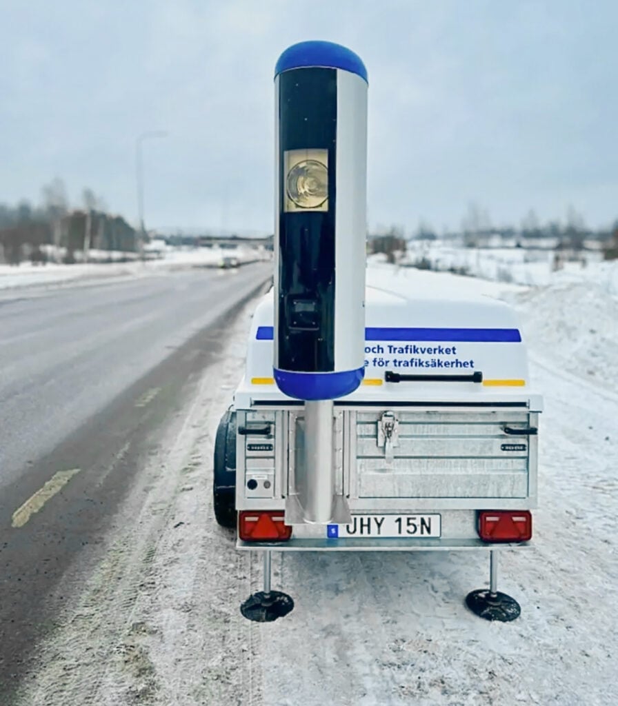 Fartkamera på släp