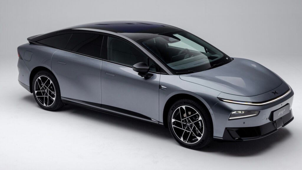 Xpeng P7+ snett uppifrån