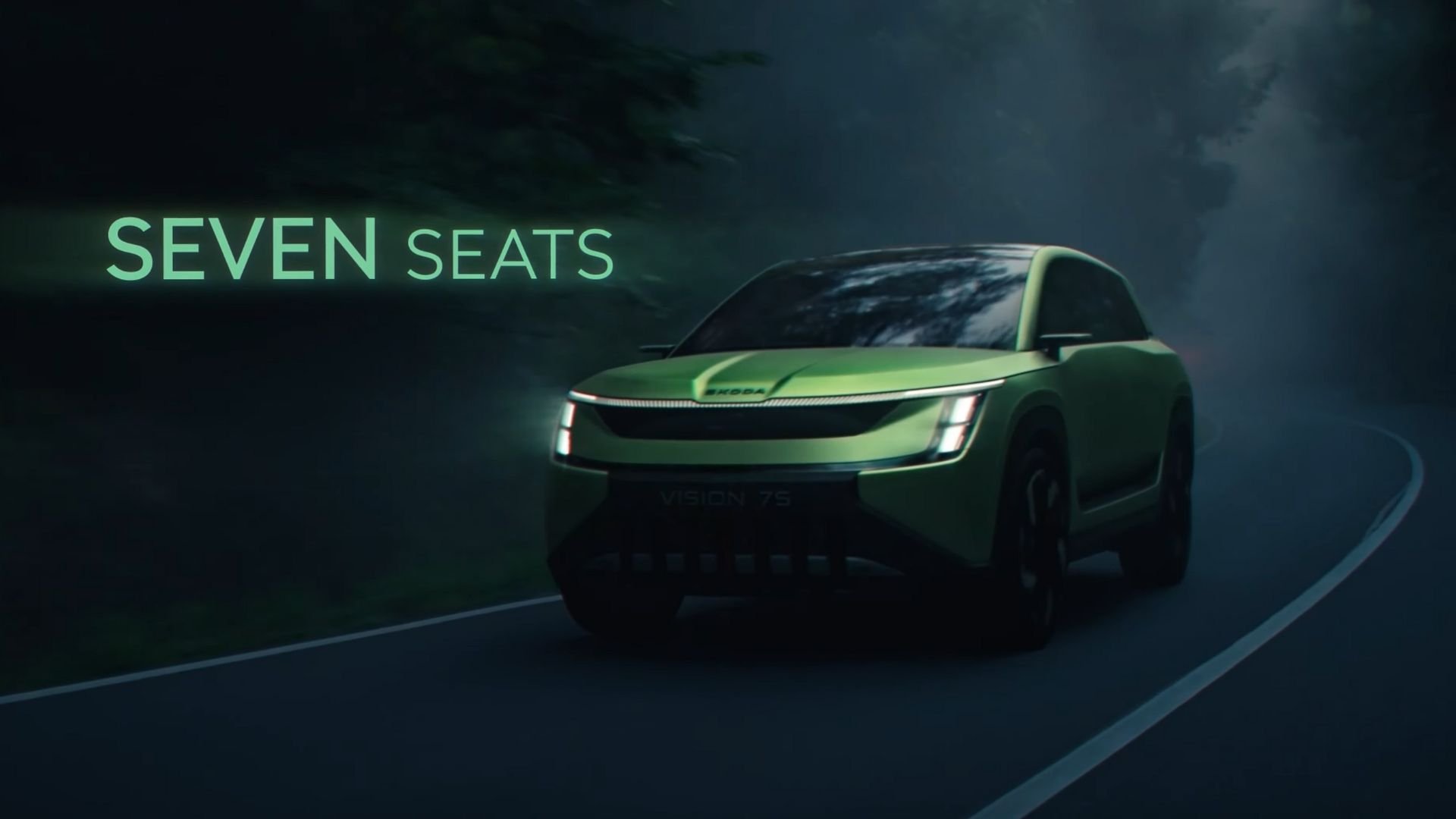 Skoda Peaq är en sjusitsig helelektrisk SUV baserad på Vision 7S