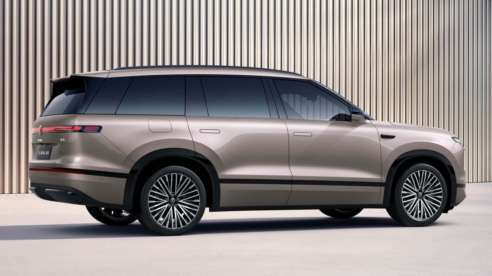 Sidoprofil av Volkswagen ID. Era 9X – över fem meter lång SUV