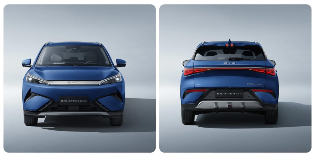 BYD Atto 3 fram och bak