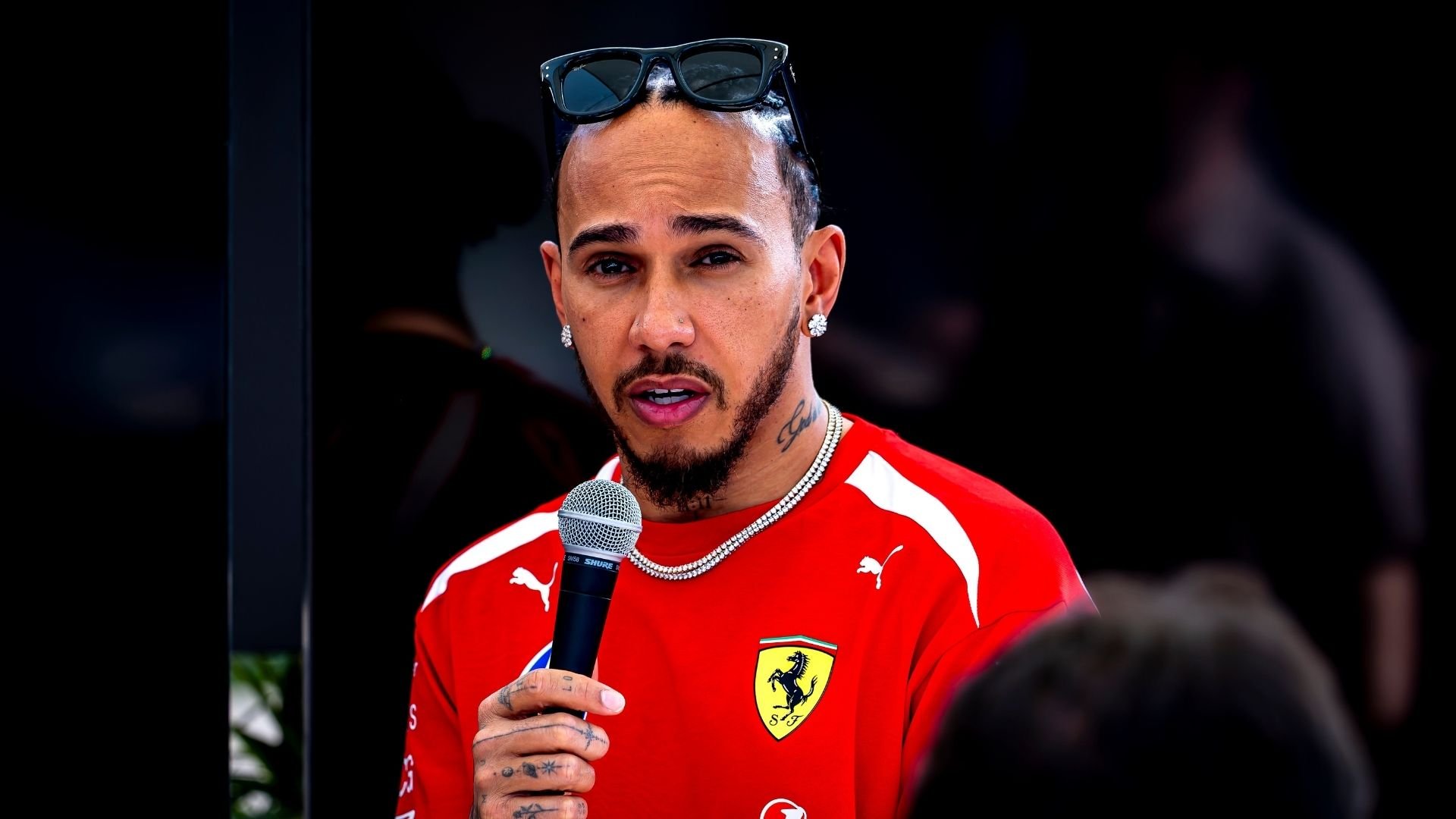 Lewis Hamilton under testkörningarna i Bahrain inför Formel 1-säsongen 2026.