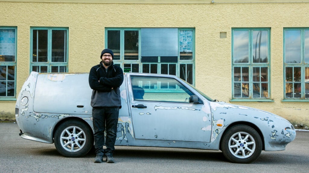 Oscar Aivert vid Saaben