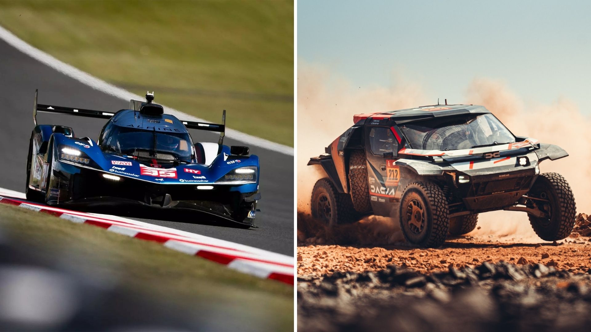 Alpine Hypercar i WEC och Dacia i internationell offroad-racing, två av Renault-koncernens motorsportsatsningar