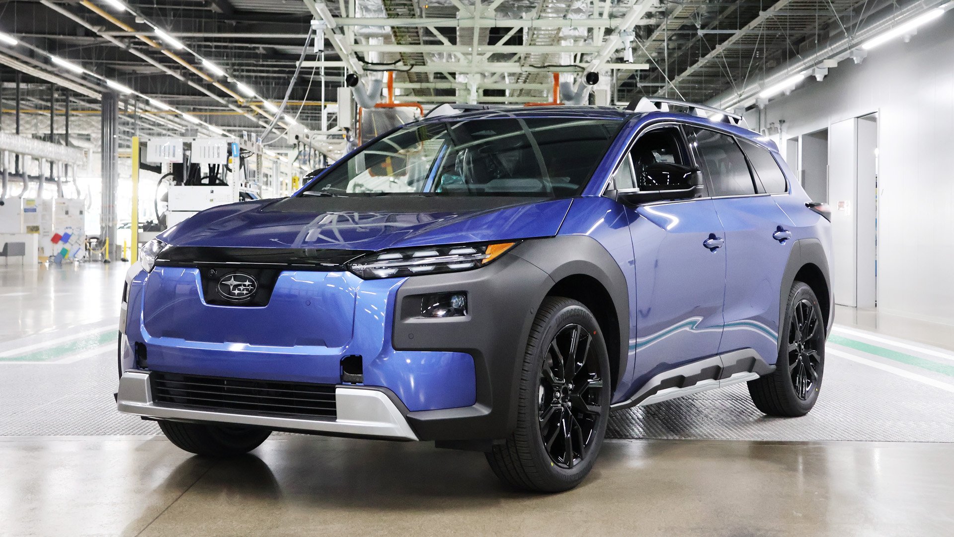 Nytillverkad Subaru E-Outback i Gunma Yajima Plant i Japan.