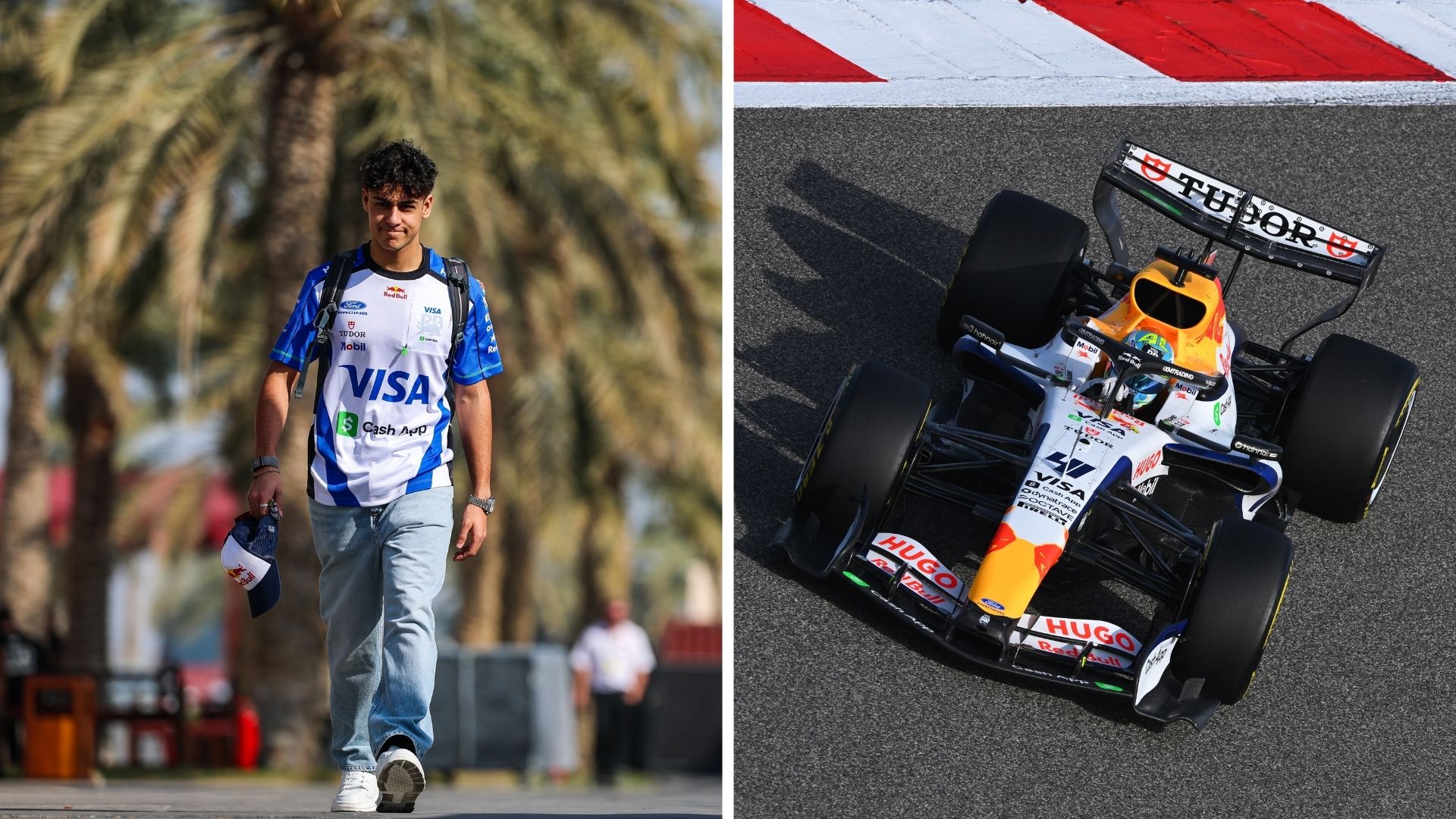 Svensk Arvid Lindblad under F1-testerna inför säsongen 2026