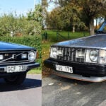 Volvo 145 E -73 och Volvo 242 GT.