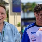 Stefan Lindblad och Arvid Lindblad i Melbourne inför Formel 1-debuten 2026