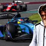 Dino Beganovic i depåmiljö under Formel 2-helgen i Melbourne 2026