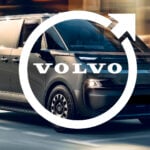 Renault Trafic Van E-Tech electric med Volvo-logga ovanpå