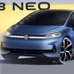 Designskiss av nya Volkswagen ID.3 Neo