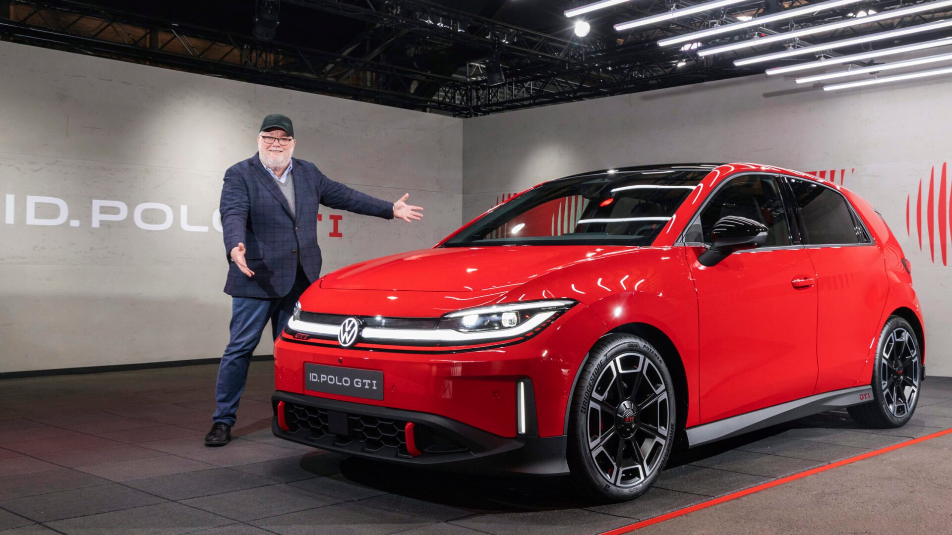 Magnus Fröderberg och Volkswagen ID. Polo GTi