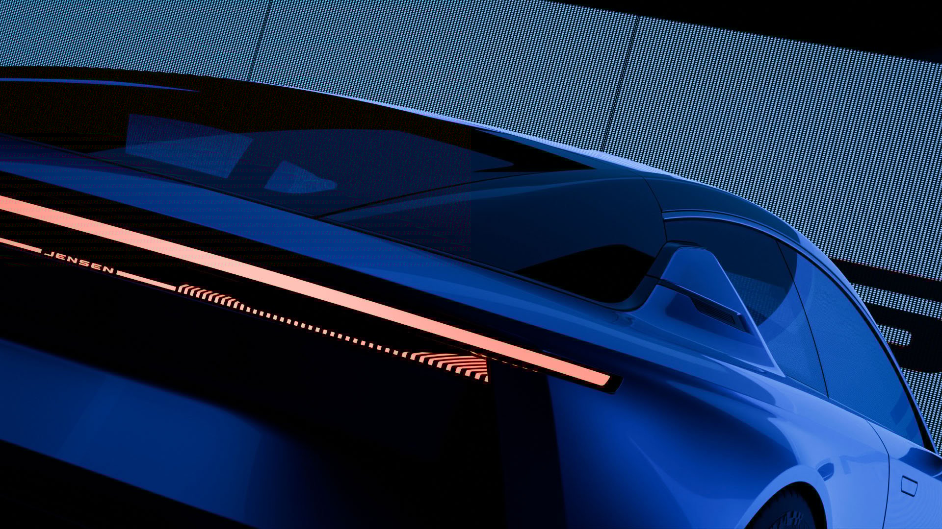 Baklykta närbild Jenson Interceptor GTX.