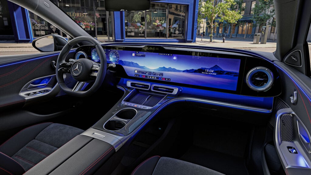 Instrumentpanel Mercedes-Benz C-klass.