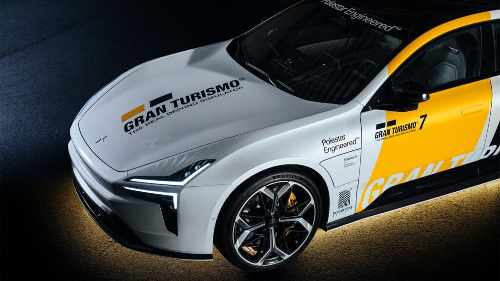 Polestar 5 med Gran Turismo-livery.