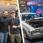 Tavarish och Daily Driven Exotics poserar. Infälld på bilden är Toyota Crown.