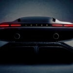 Teaserbild på aktern till nya Lotus Type 135.