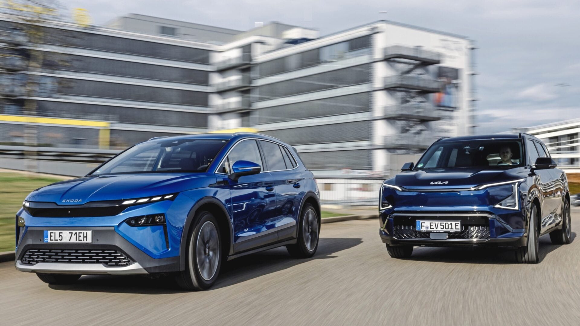 Test Kia EV5 vs Skoda Elroq