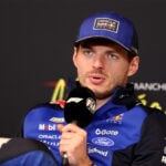 Max Verstappen under presskonferensen efter Kanadas GP 2026.