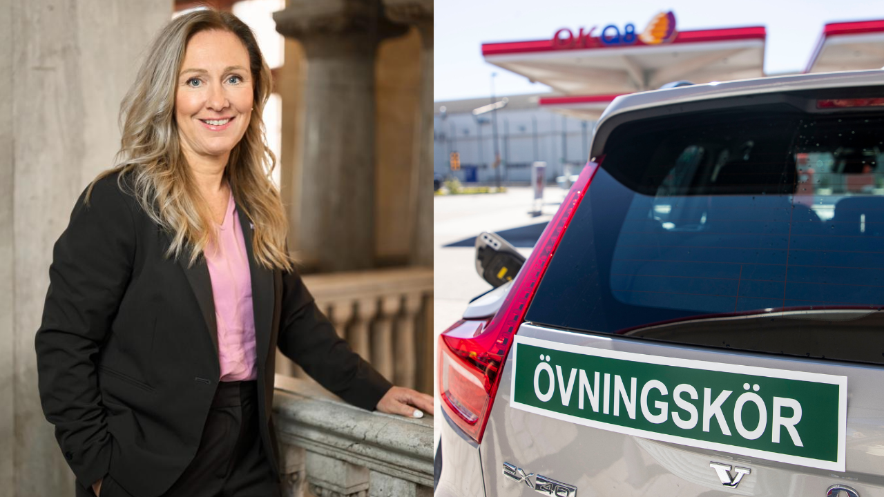 Karin Eriksson, vd på OKQ8, konstaterar i en ny rapport att körkortet har blivit en avgörande arbetsmarknadsfråga som riskerar att stänga ute unga från viktiga instegsjobb. Foto: OKQ8