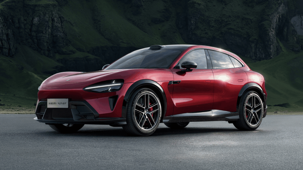 Nya elsuven Xiaomi YU7 GT har tagit bilvärlden med storm efter sina dubbla succérekord på tyska Nürburgring. Foto: Xiaomi
