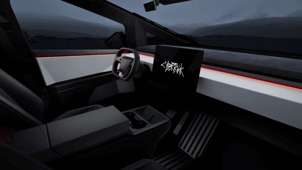 Teslas klossiga pickup i rostfritt stål lovade 250 000 sålda bilar om året, men den svårproducerade karossen och det höga priset har bromsat försäljningen rejält. Foto: Tesla
