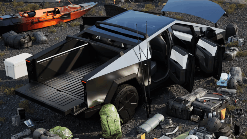 Redan vid avtäckningen 2019 hamnade Cybertruck i strålkastarljuset när bilens så kallade pansarglas sprack under demonstrationen. I dag kämpar modellen mot rasande försäljningssiffror. Foto: Tesla