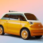 Nya elektriska Fiat Multiplina bjuder på ett brett leende och retrodesign hämtad från 1950-talet – långt ifrån 90-talets utskällda former. Foto: Fiat