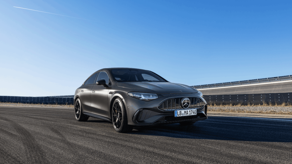 Malmö till Stockholm på en laddning: Tack vare ett batteri på 94 kWh klarar Coupé-versionen upp till 67 mil på en enda laddning enligt WLTP. Foto: Mercedes-AMG