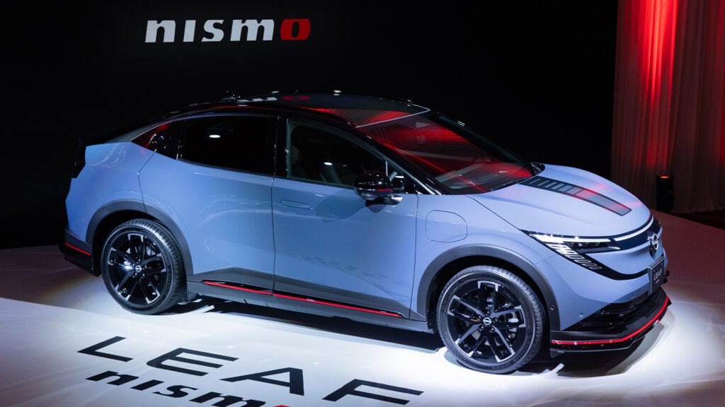 Nissan Nismo Leaf på produktpresentation.