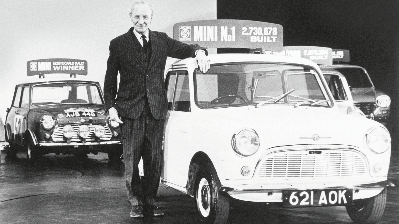 Sir Alec Issigonis: skapade Minin 1959, adlades 1969. Foto: BMW Group