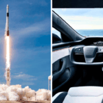 Kan det bli världens största sammanslagning? Snart vet vi mer. Foto: Space X och Tesla