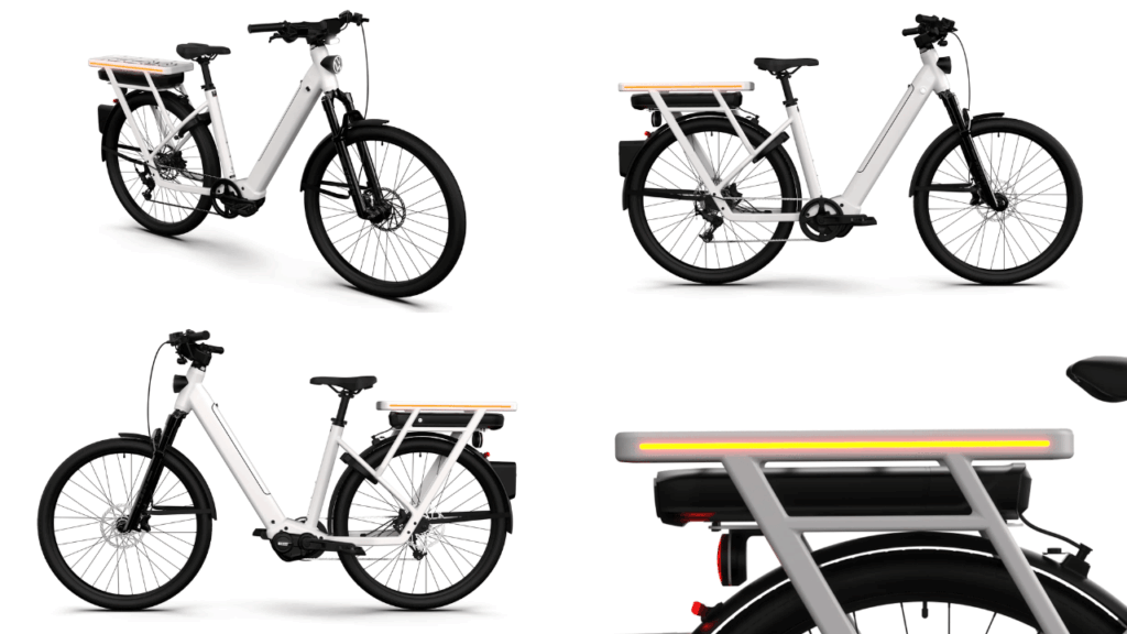 Tydlig kommunikation i trafiken. Volkswagens elcykel har inbyggda blinkers och bromsljus, vilket gör dina avsikter tydliga för alla medtrafikanter. Foto: Volkswagen/n+
