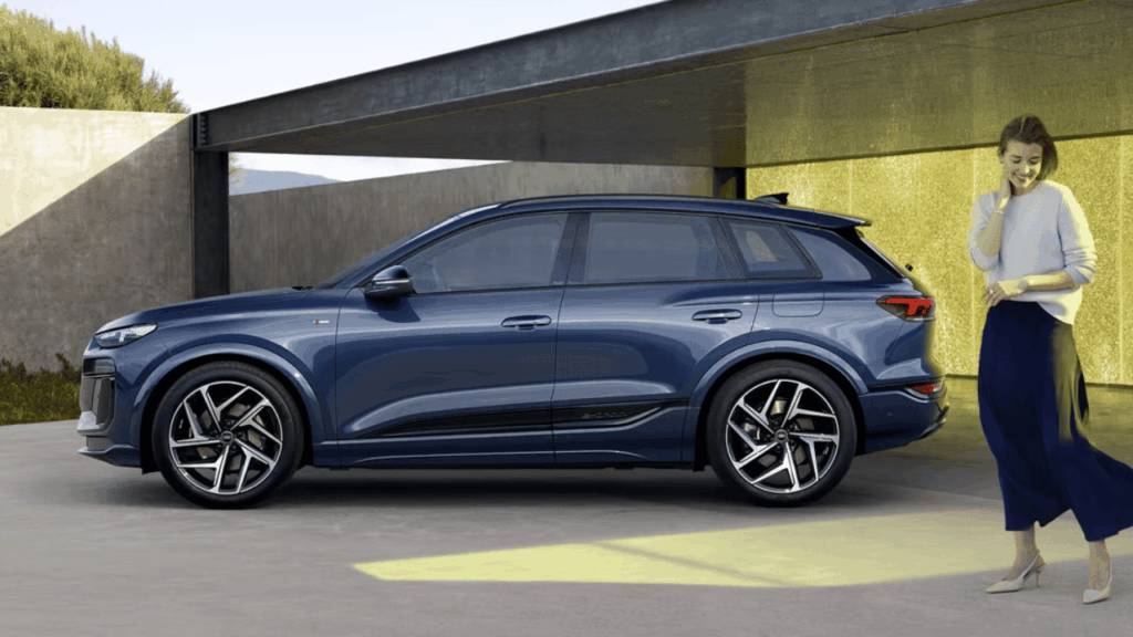 I tuffa verkliga tester rullade Audi Q6 e-tron 542 kilometer, vilket är 12 procent längre än den officiella EPA-uppskattningen. Foto: Audi