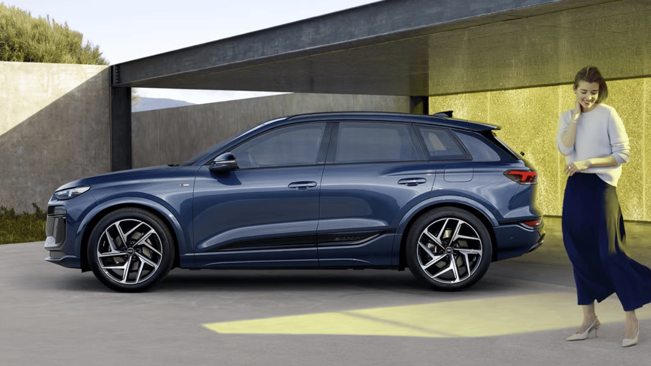 I tuffa verkliga tester rullade Audi Q6 e-tron 542 kilometer, vilket är 12 procent längre än den officiella EPA-uppskattningen. Foto: Audi