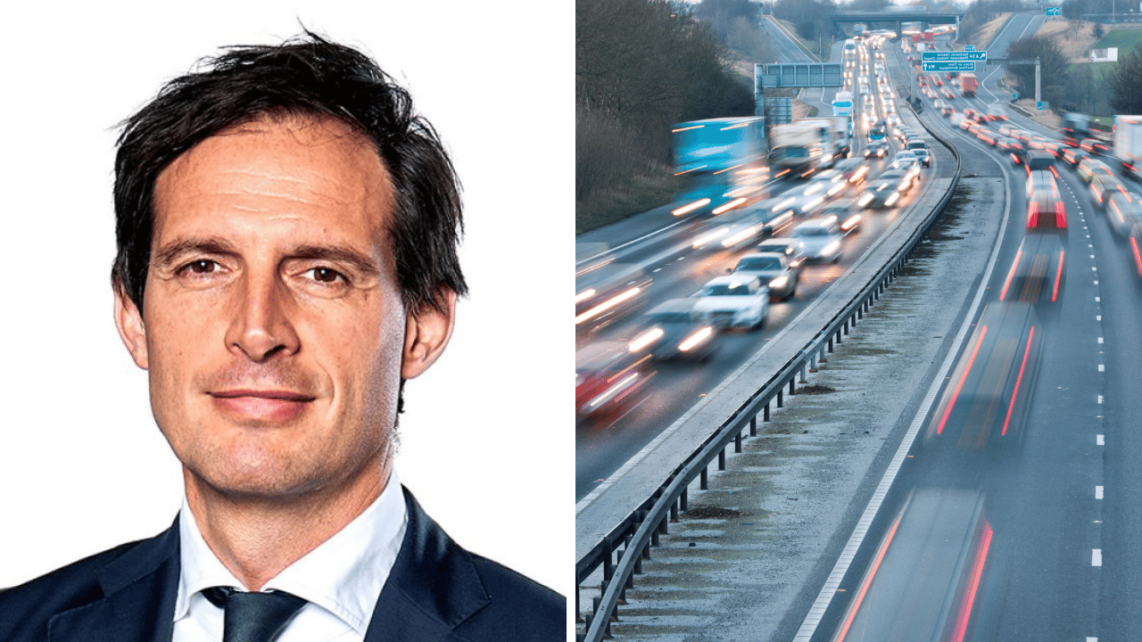 EU:s klimatkommissionär Wopke Hoekstra bekräftar kommissionens nya förslag som ger förbränningsmotorn fortsatt utrymme efter 2035. Foto: EU och Canva