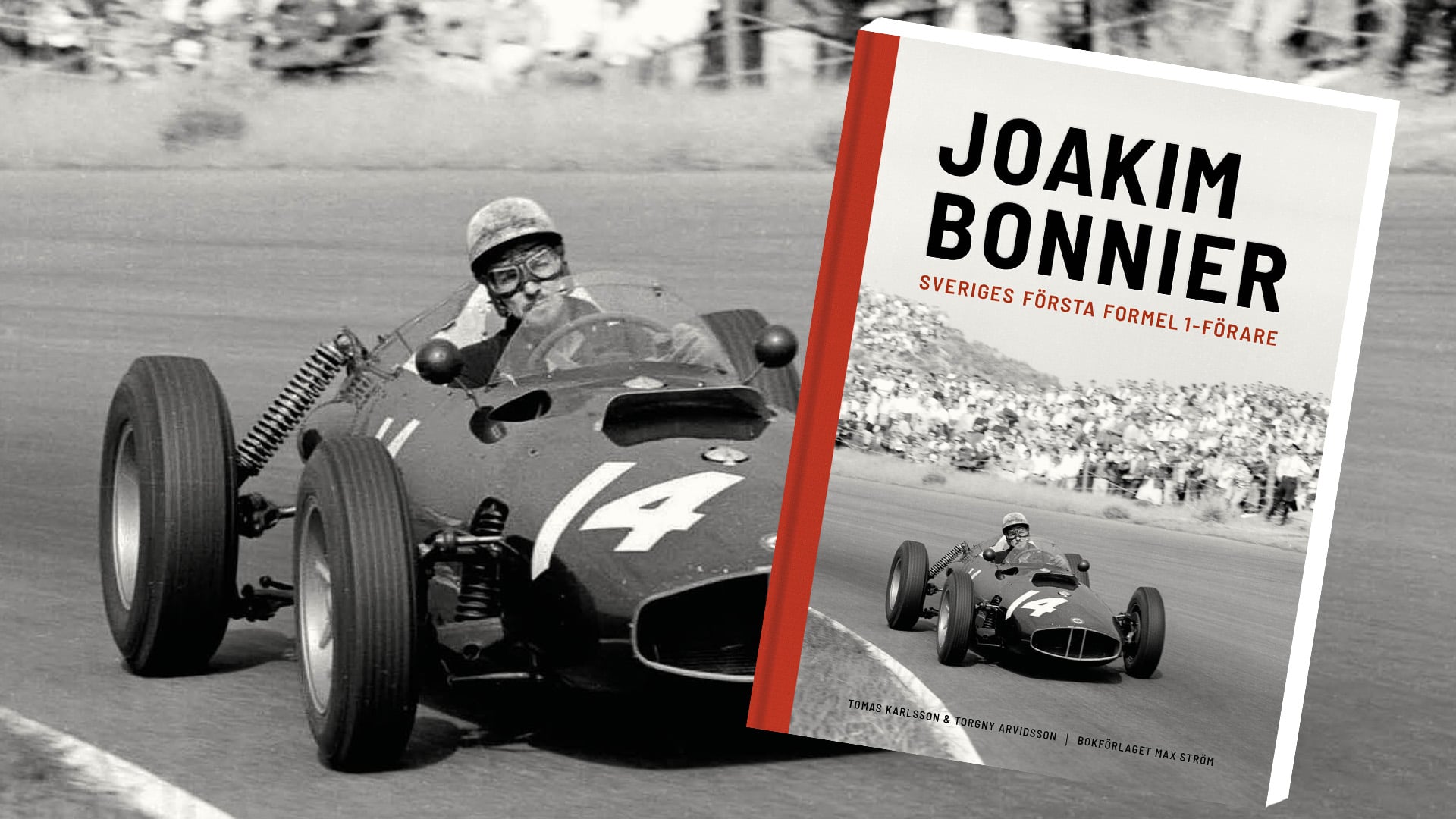 Omslag till boken Joakim Bonnier som ges ut av Bokförlaget Max Ström.
