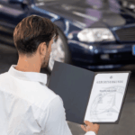 Dokumentet levereras i en specialmapp med präglat emblem och innehåller detaljerad information om bilens ursprungliga fabriksspecifikationer. Foto: Mercedes-Benz museum