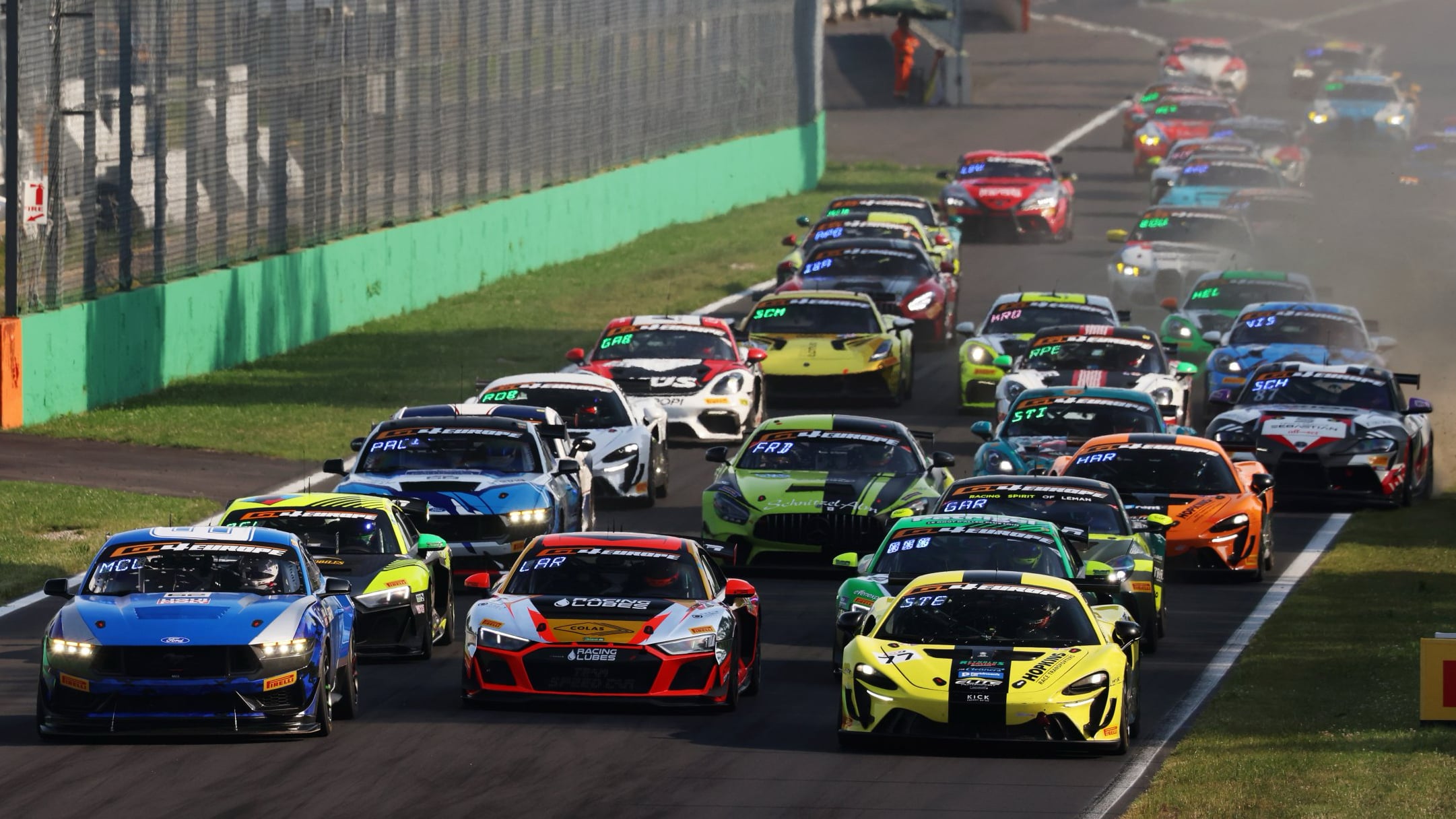 GT4-startfält.