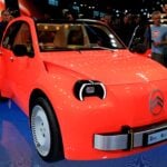 Konceptet Citroën 2CV visas på bilsalongen i Paris