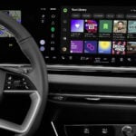 Spotify-app i Audis infotainment.